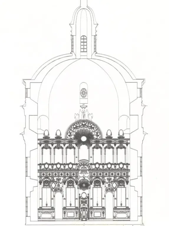 Annunciation cherkovining ko'ndalang kesimi