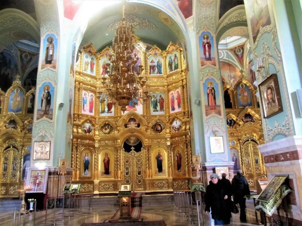 The iconostasis of the cathedral