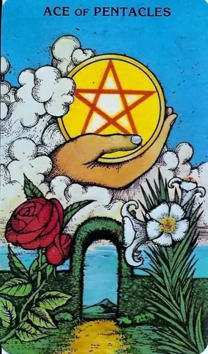 Kuboklar Ace of Pentacles