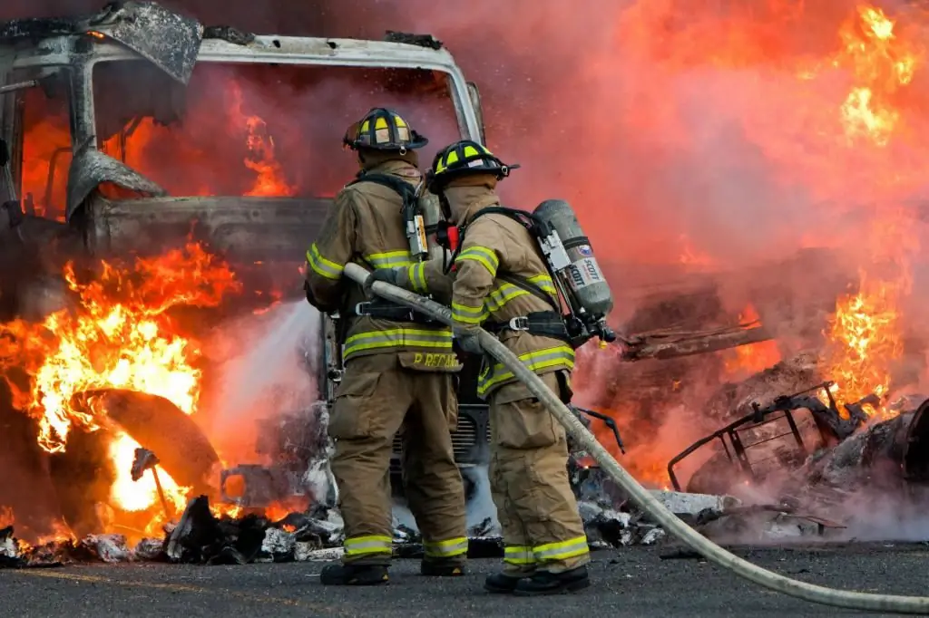 Travail héroïque des pompiers