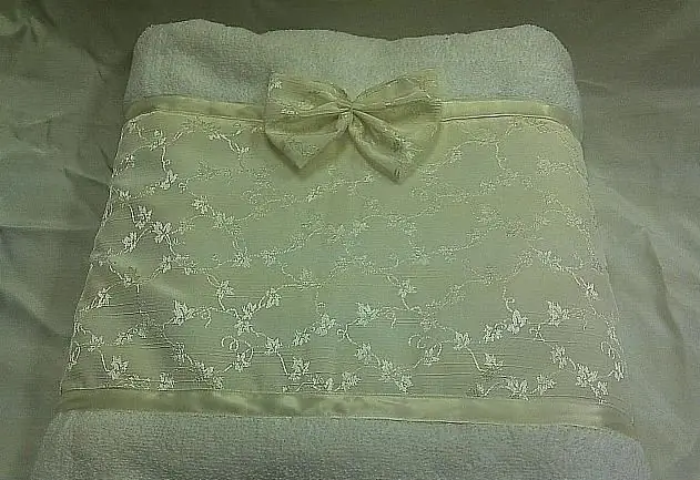 baby christening towel