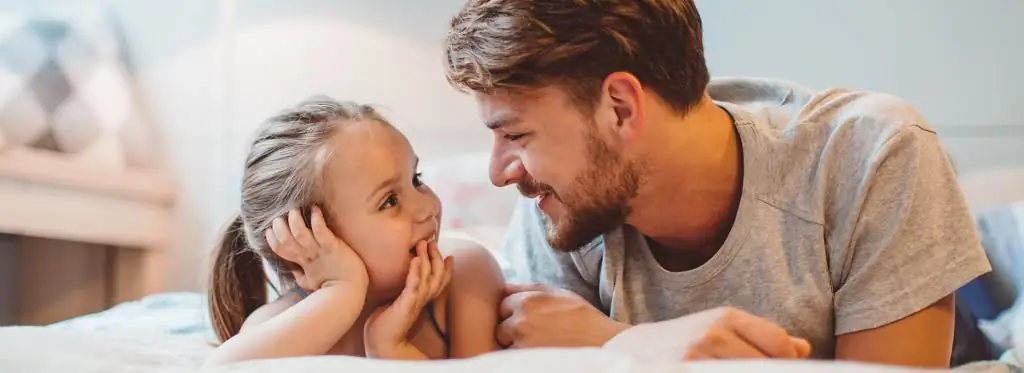 dad with daughter